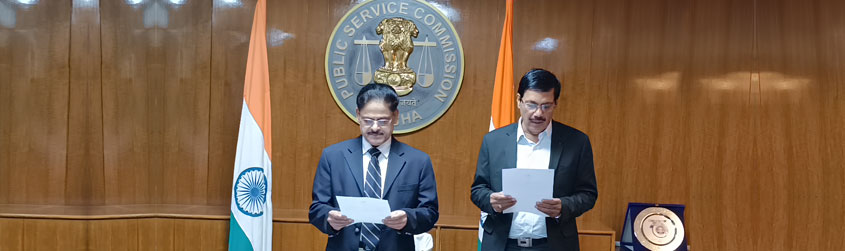 Oath Taking Ceremony of Shri Manoj Kumar Mohanty, IAS(Retd.) as Hon&#39;ble Member, OPSC - 14.07.2025