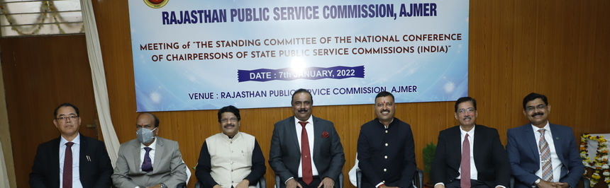 Standing Committee Meeting of The National Conference of Chairpersons of State PSCs held on 7 Jan,2022 at Ajmer, Rajasthan